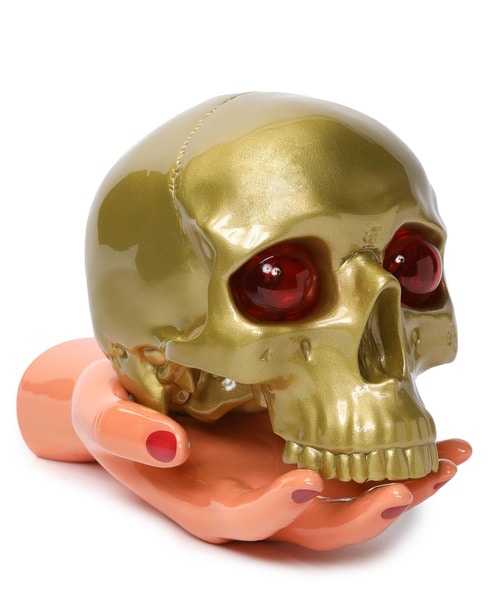 SKULL LAMP GOLD