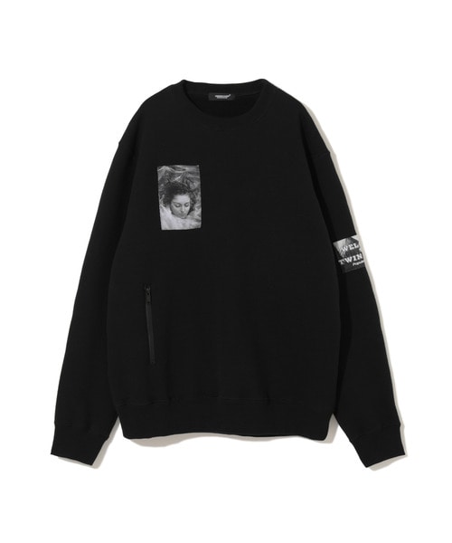 裏起毛ｳﾗｹ片ZIPPKTﾌﾟﾙｵｰﾊﾞｰ TPJQﾊﾟｯﾁ Black