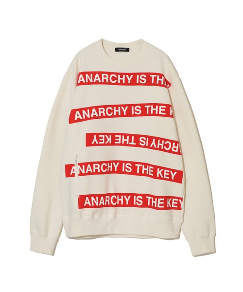 裏起毛ｳﾗｹ片ZIPPKﾌﾟﾙｵｰﾊﾞｰ ANARCHYISTHEKEY