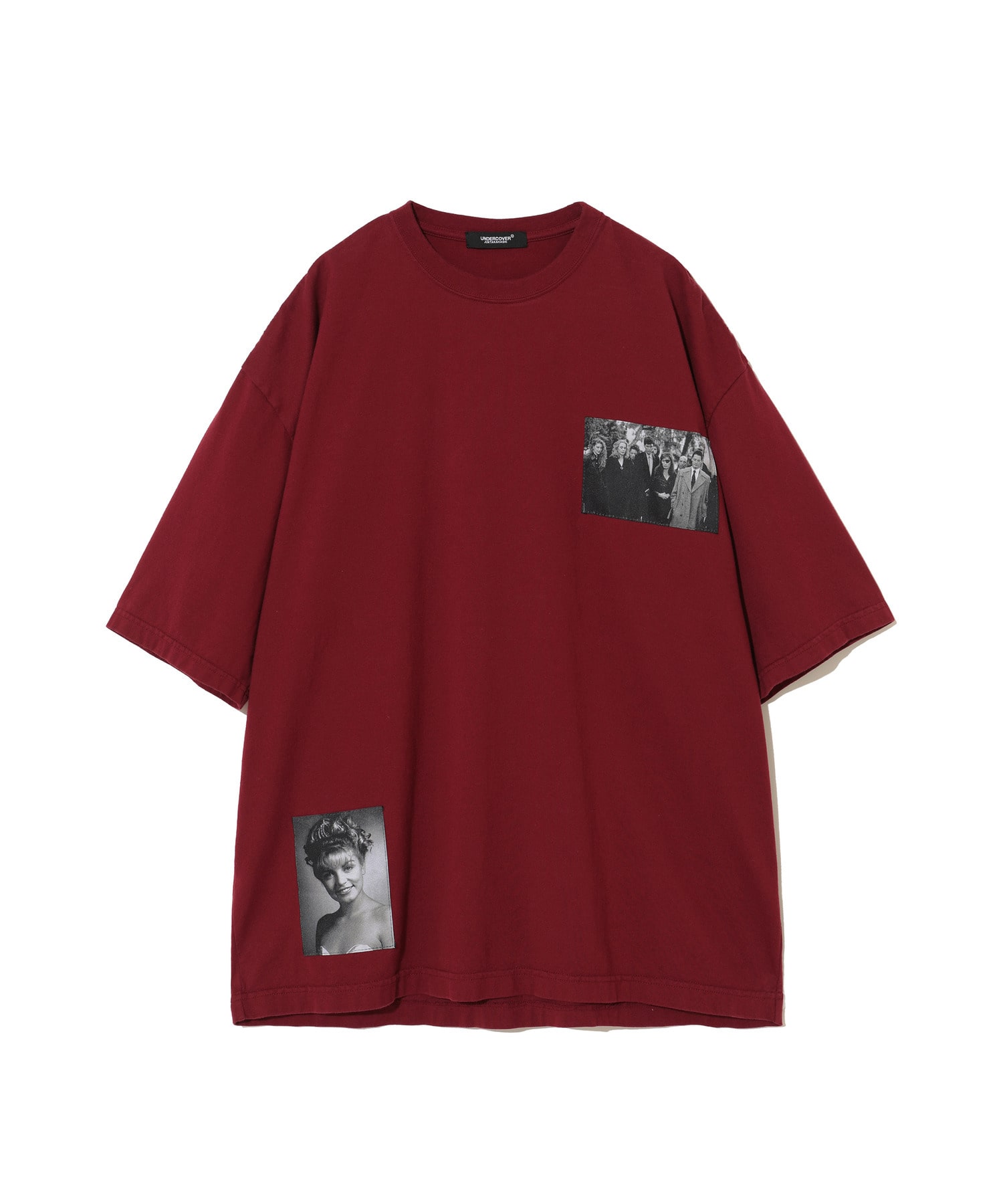 ﾜｲﾄﾞTEE TPJQﾊﾟｯﾁ Dark Red