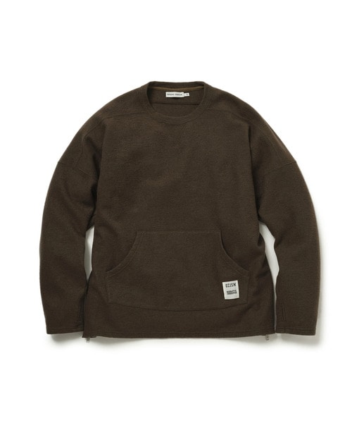 OZISM MONK CREW LONG PULLOVER W/N PILE