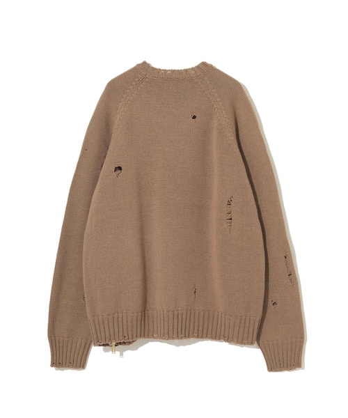 SIDEZIP DAMEGE KNIT