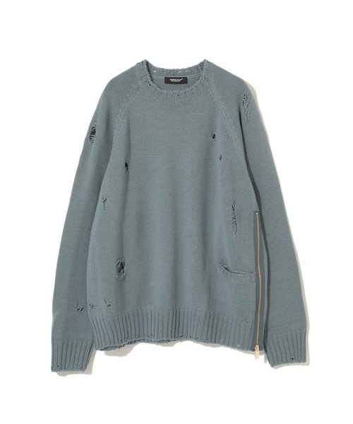 SIDEZIP DAMEGE KNIT