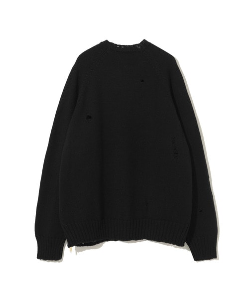 SIDEZIP DAMEGE KNIT